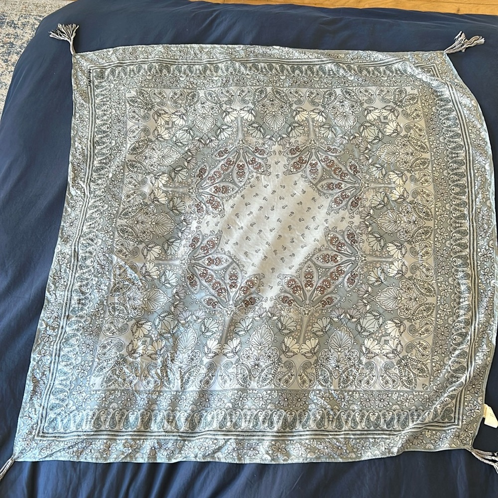 Johnny Was Silk Scarf - Picture 2 of 3